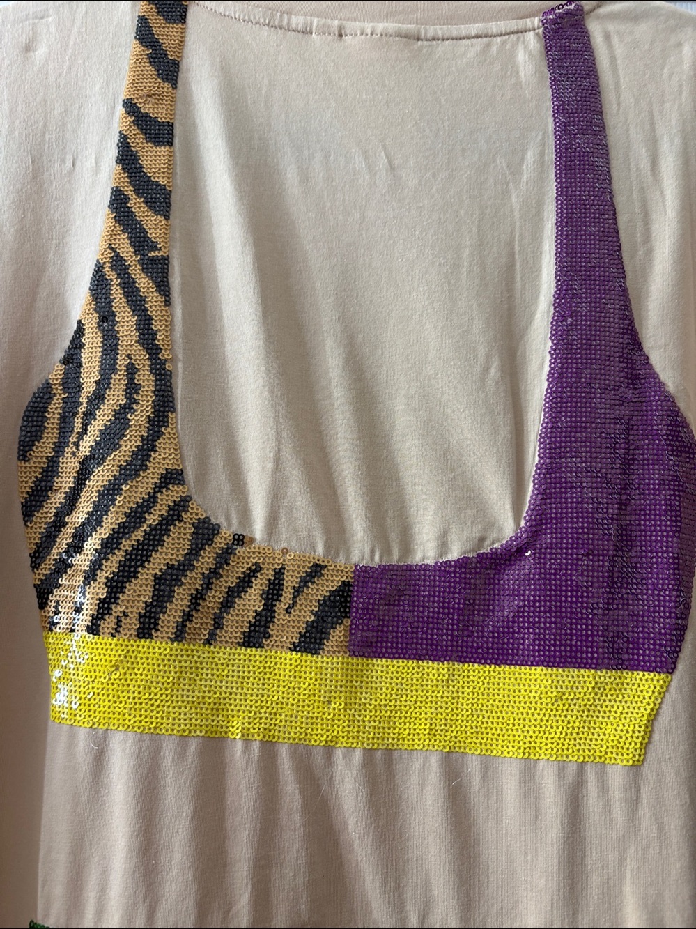 Queen of Sparkles Tiger Colorblock Bikini Dress - Picture 7 of 11